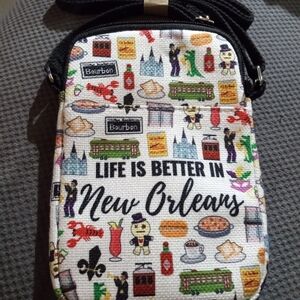 New Orleans Themed Crossbody Bag